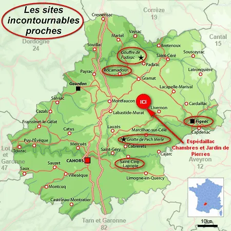 B&B Et Jardin De Pierres Espédaillac